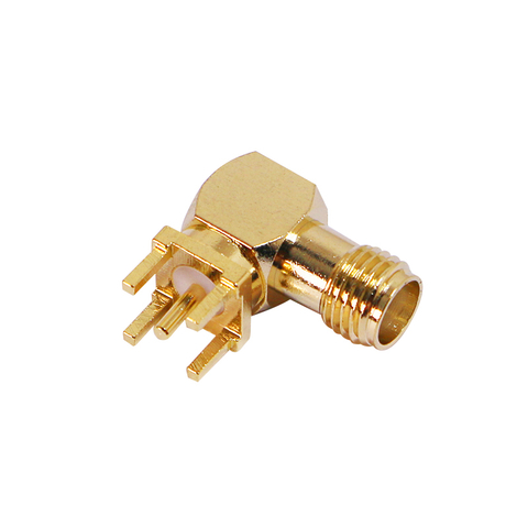 SMA-KWE902 Female Head Right Angle (90 Degrees) - External Screw Type