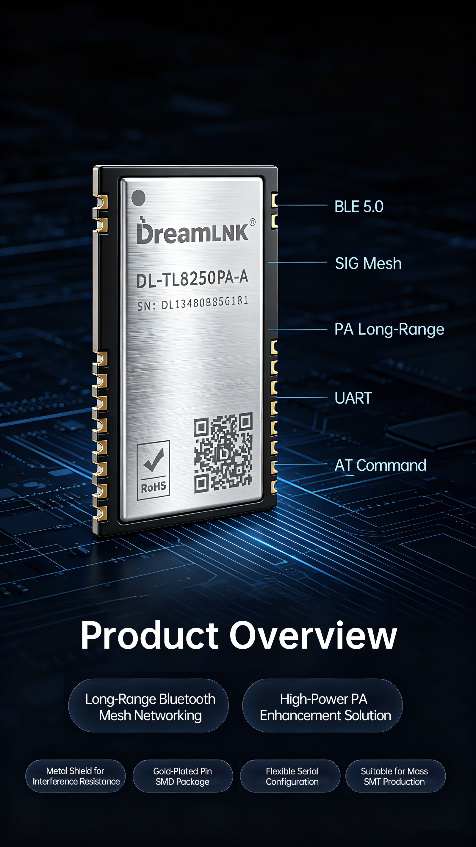 2-DL-TL8250-A-BLE-Mesh-Wireless-Module