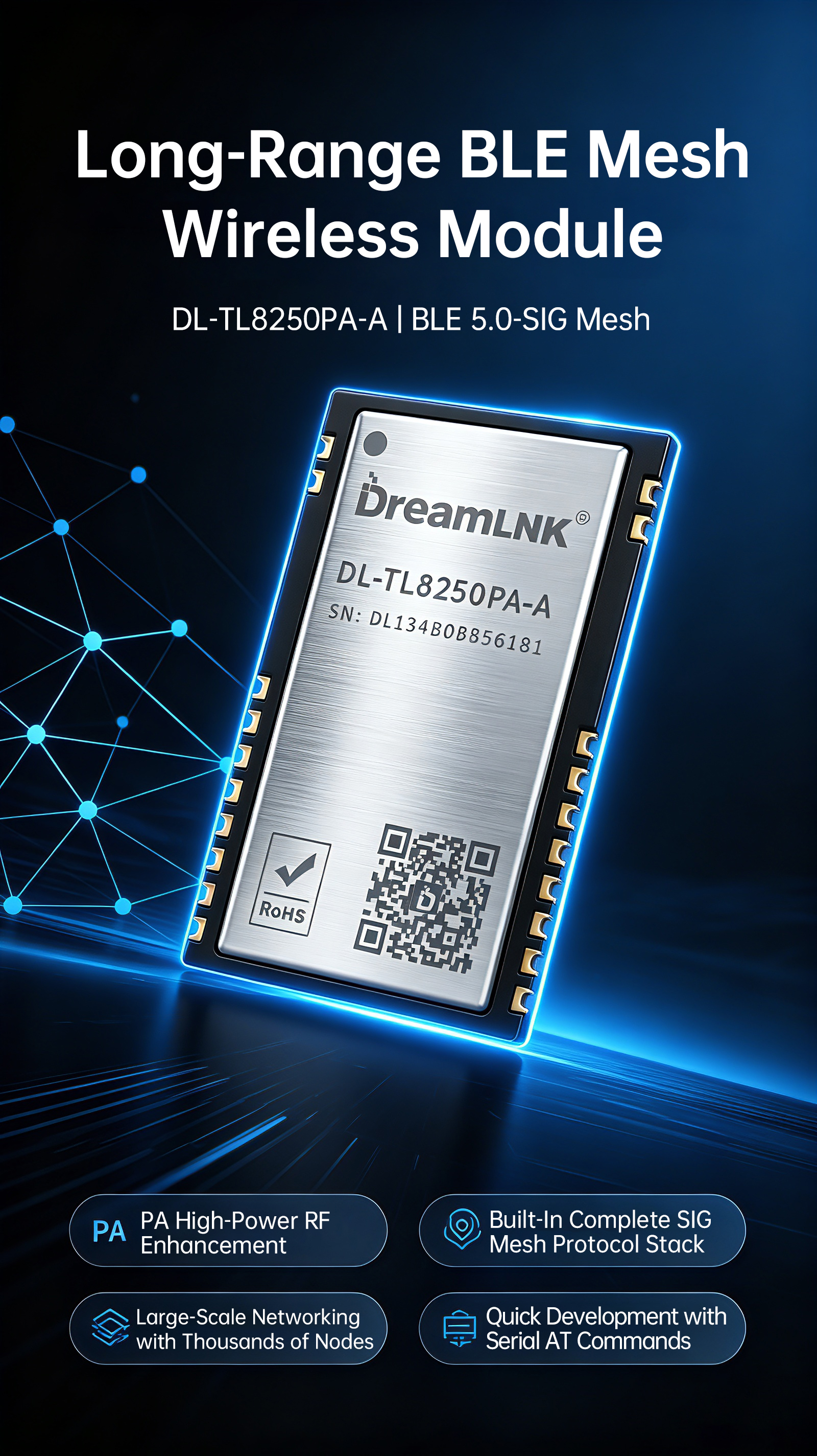 1-DL-TL8250-A-BLE-Mesh-Wireless-Module